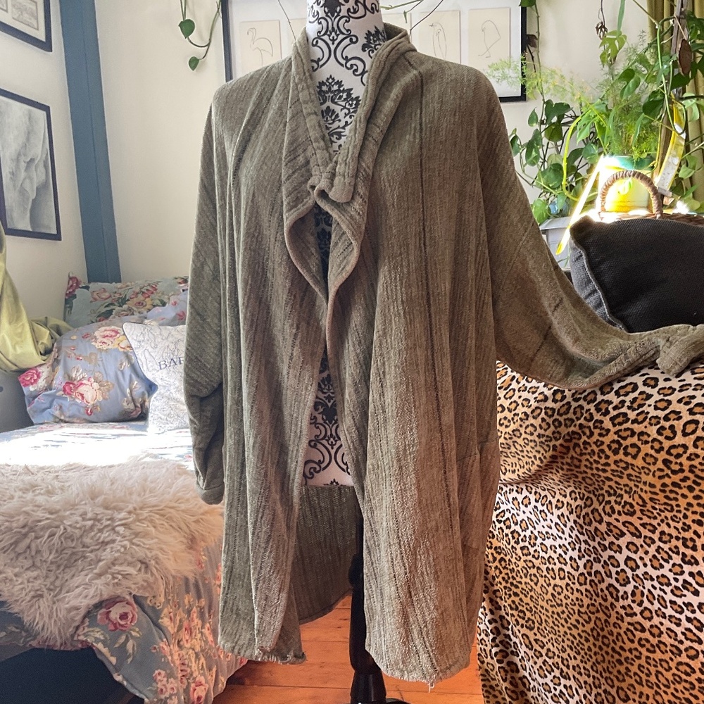 Marcia Hammond sweater jacket handmade hand-woven chenille